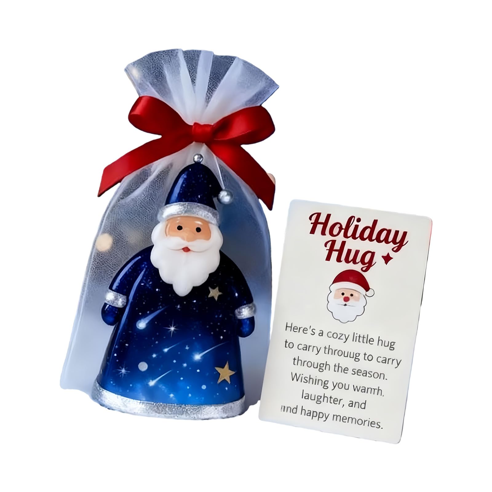Tsophreniq Christmas Party Santa Ornament Recycled Paper Craft Hanging Decoration for Home Festival Atmospheres Christmas Santa Hanging Ornament
