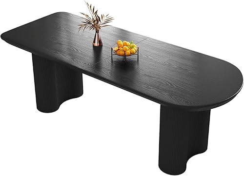 Miniatura 12 de Juego de comedor de 5 piezas, mesa de comedor moderna de 55.11 pulgadas con 4 sillas, juego de mesa de cocina blanca para 4 personas, mesas de