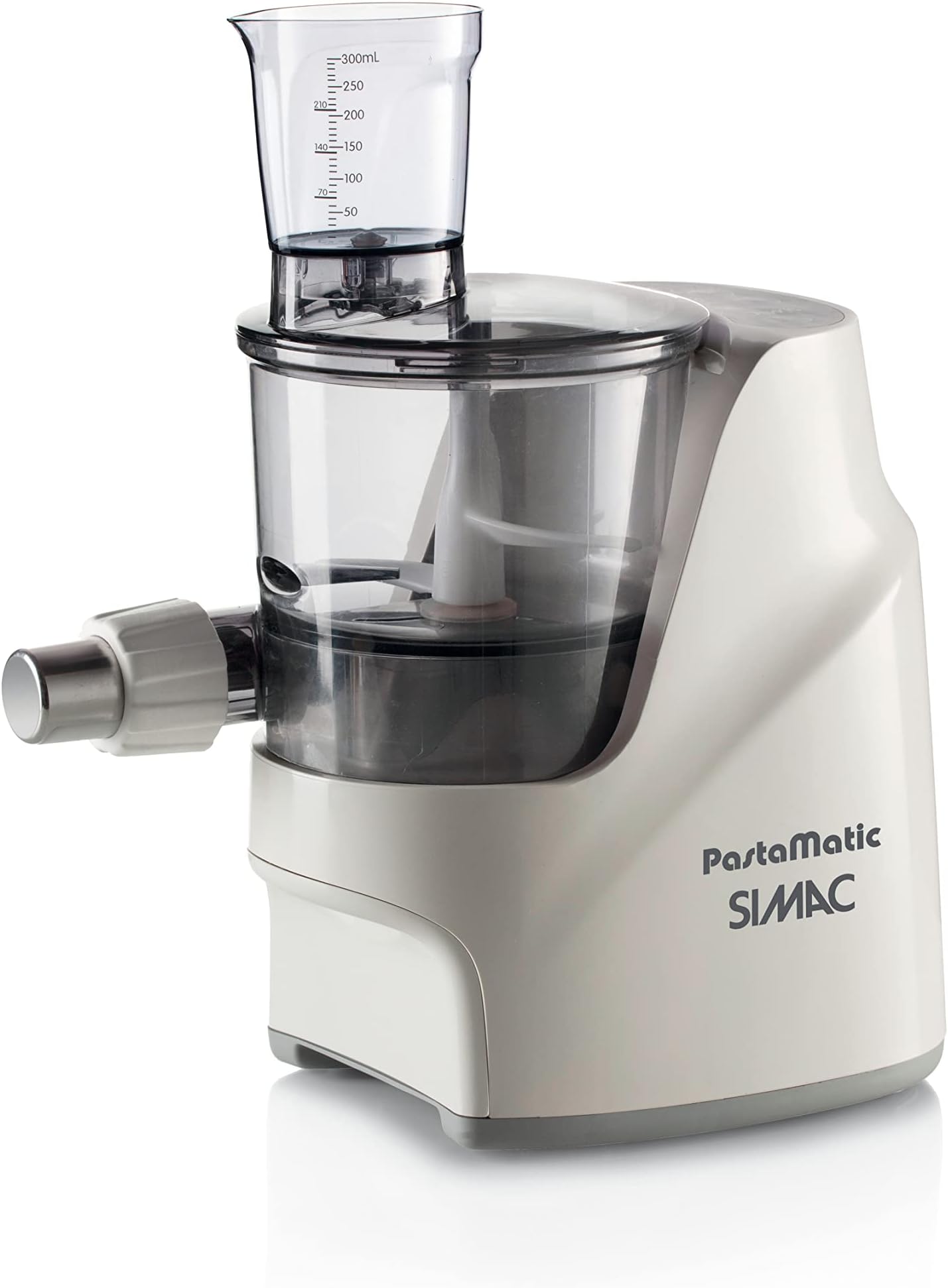Simac 1582 Pastamatic Homemade Pasta Machine, 220 W, 7 Different Plates, Digital Display, Accessories Included, White