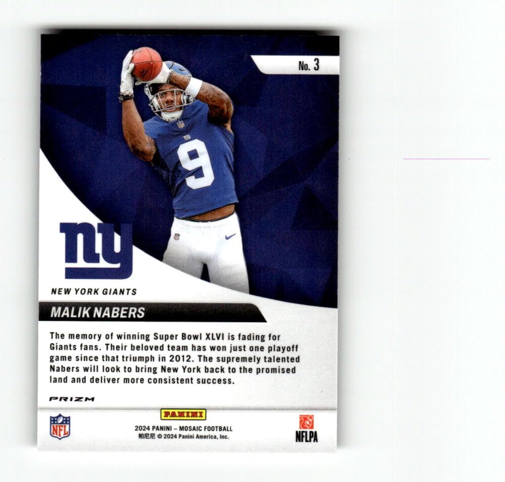 Amazon.com: 2024 Panini Mosaic Elevate Mosaic Green #3 Malik