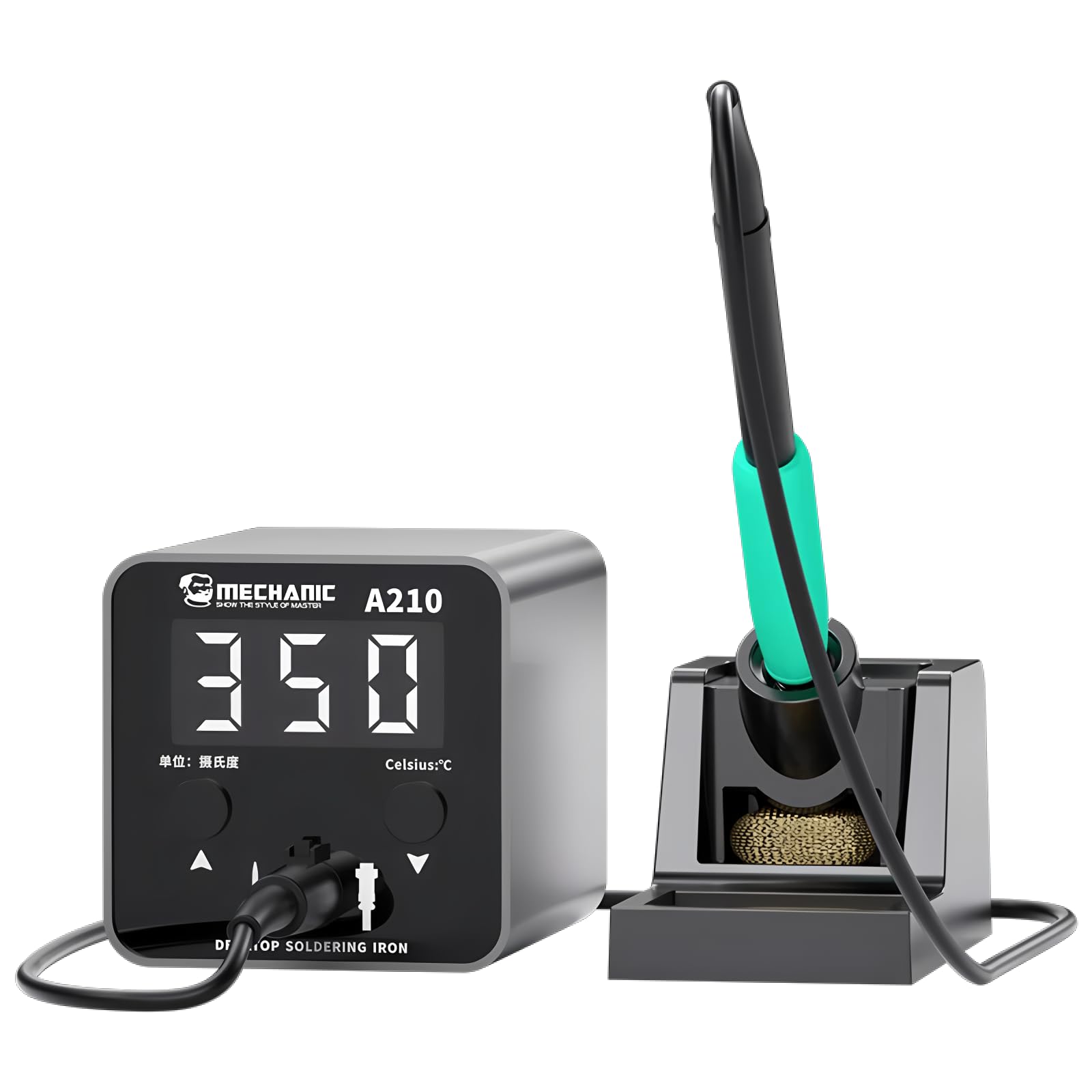Estación de soldadura MECHANIC A210 MAX doble punta C210 herramienta de reparación PCB SMD e IC