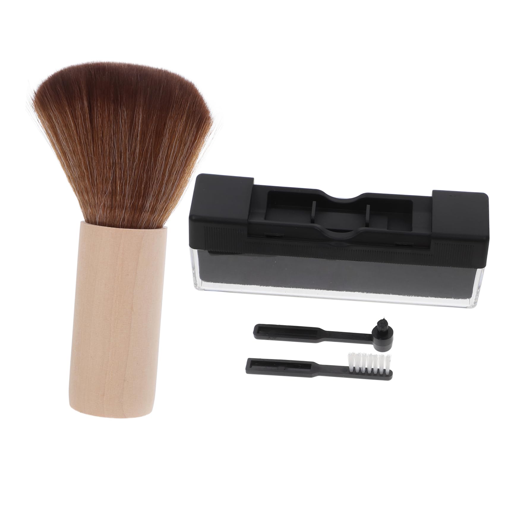 OSALADI 1 Set Vinyl Record Cleaning Kit with Ergonomic Handle Brush Safe Record Care Soft Bristles for Scratch Cleaning of Albums and Turntables