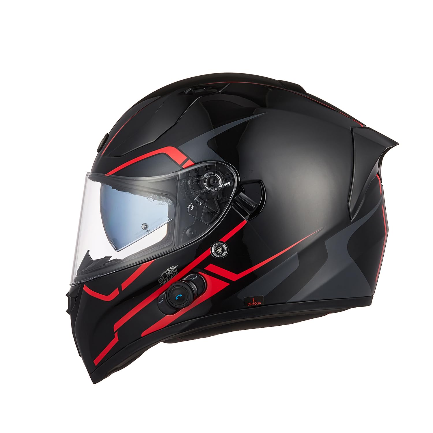 TORC Casco Moto Integrale Bluetooth Casco Scooter con Doppia Visiera Omologato ECE 22-06