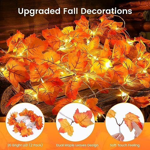 Hopolon-2Pack-Fall-Decorations-for-HomeThanksgiving-Lighted-Fall-GarlandTotal-20Ft-40LED-Maple-Leaves-String-LightsBattery-Operated-Fall-Lights-for-Indoor-Halloween-Home-Autumn-Harvest-Decor Hopolon 2Pack Fall Decorations for HomeThanksgiving Lighted Fall GarlandTotal 20Ft 40LED Maple Leaves String LightsBattery Operated Fall Lights for Indoor Halloween Home Autumn Harvest Decor