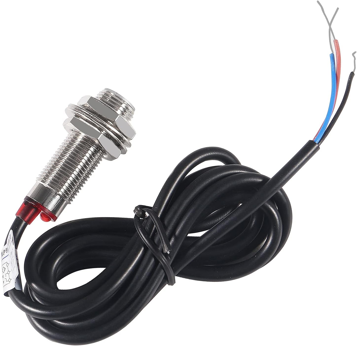 4pcs 10mm NJK-5002C Hall Effect Proximity Sensor Proximity Switch NPN 3-Wires Normally Open with Magnet DC5-30V NJK-5002C