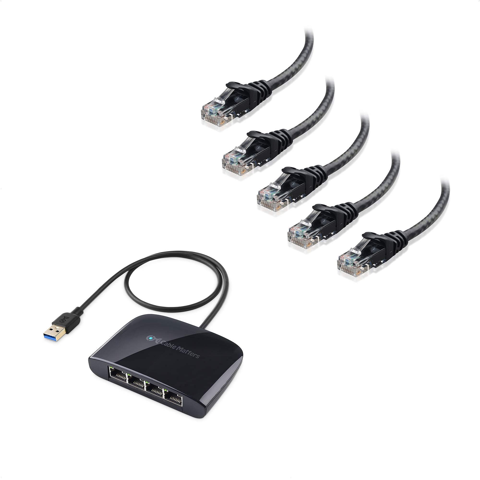 Amazon.com: Cable Matters 5-Pack Snagless Short Cat6 Ethernet