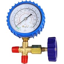 For Snow Low Pressure Gauge Valve AC Manifold Tool For Automotive And Household Aircon Testing Sealed Design With Accurate -30 To 220 PSI Reading for DIAL