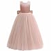 Girls Pearl Dress-Pink-130