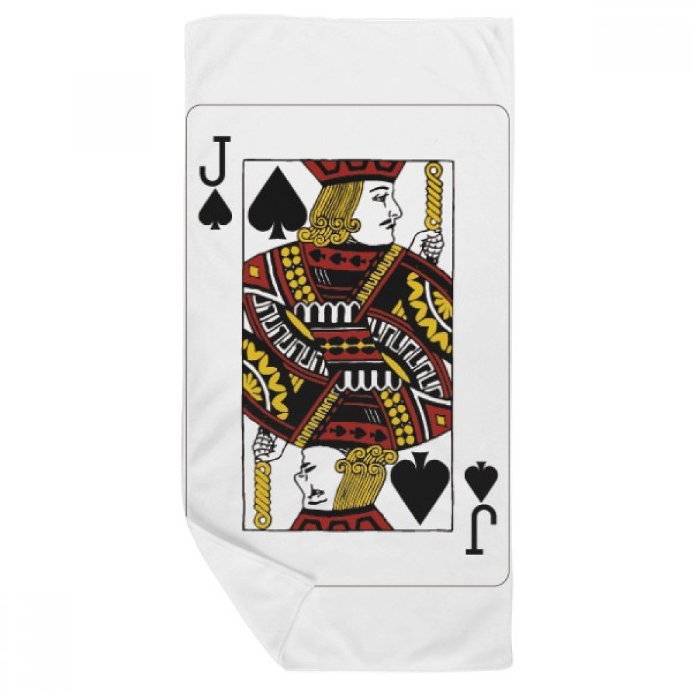 Serviette de bain doux Motif Spade J 35x70cm multicouleur
