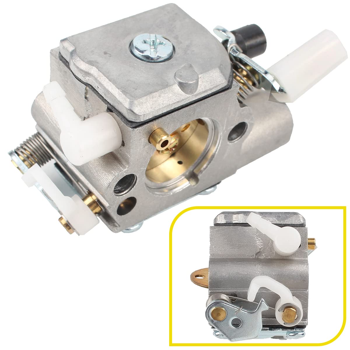 ZAMDOE Carburateur Compatible pour Stihl MS251 MS231 MS 251 MS231 Tronçonneuse avec Filtre à air Bougie d'allumage Filtre à Carburant Filtre à Huile Kit d'entretien C1Q-S233 1143-120-0617