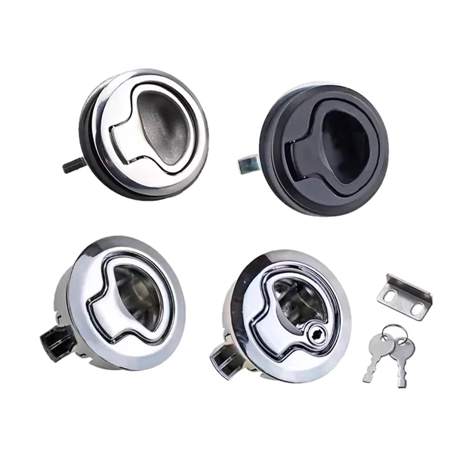 Serrure poignée intégrée type à rebond anti-blocage inox 304SS pour RV