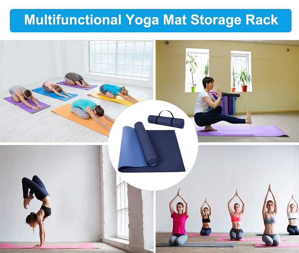 ヨガマットストレージラック大きな背の高いヨガマットラックフロアスタンド自立型ヨガマット＆フォームローラーホルダー株式会社錦14マットを保持しホームジム Amazon.co.jp: ヨガマット ストレージラック 大きな背の高いヨガマット