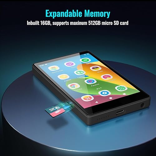 Miniatura 6 de Reproductor de MP3 para niños con Spotify, controles parentales, Spotify Kids, Audible, Tienda Music, Libby, reproductor de música MP4 IPS de 4.0