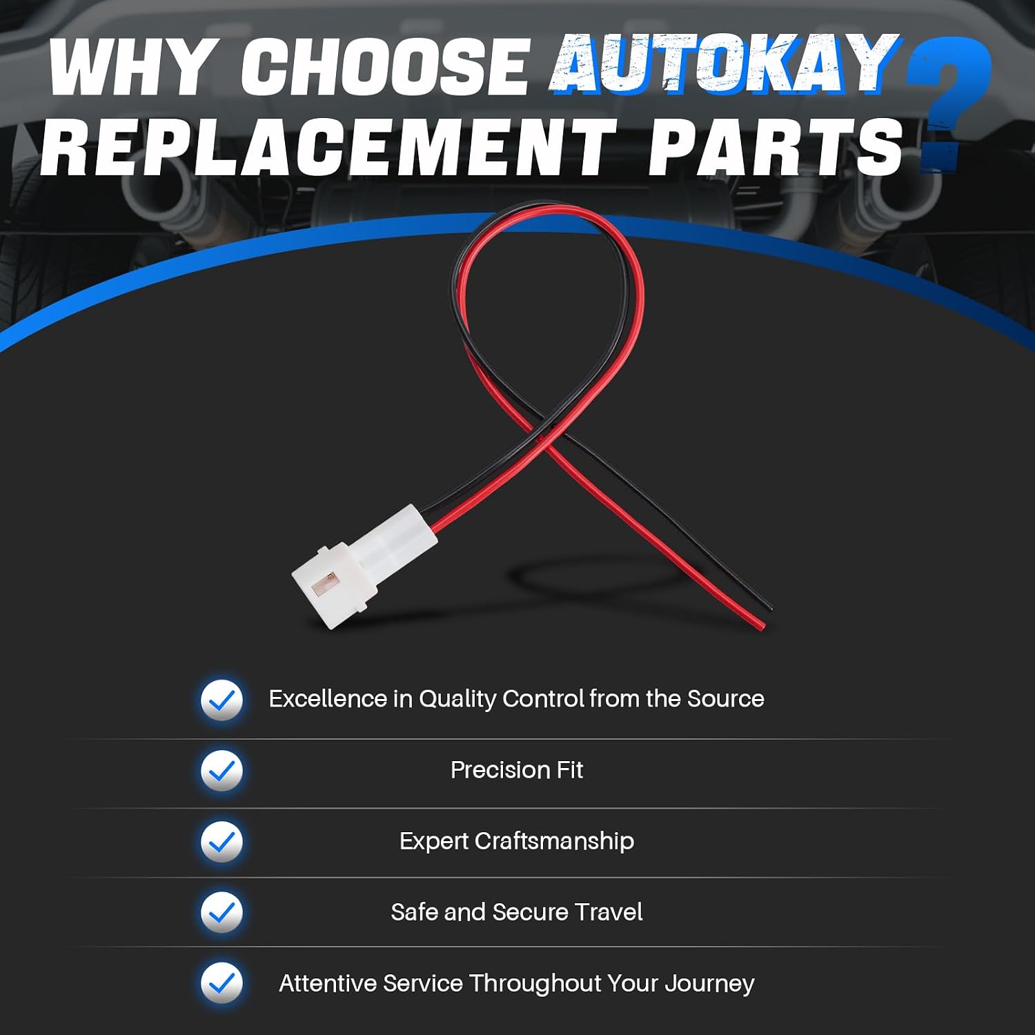 AUTOKAY Power Lead Connector Plug Kit for Yamaha Wolverine 850 Rmax X2/X4 B4JH25B0V0