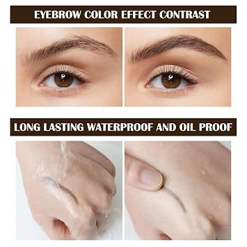 2 Pcs Peel Off Tattoo Eyebrow Gel Set (Brown)