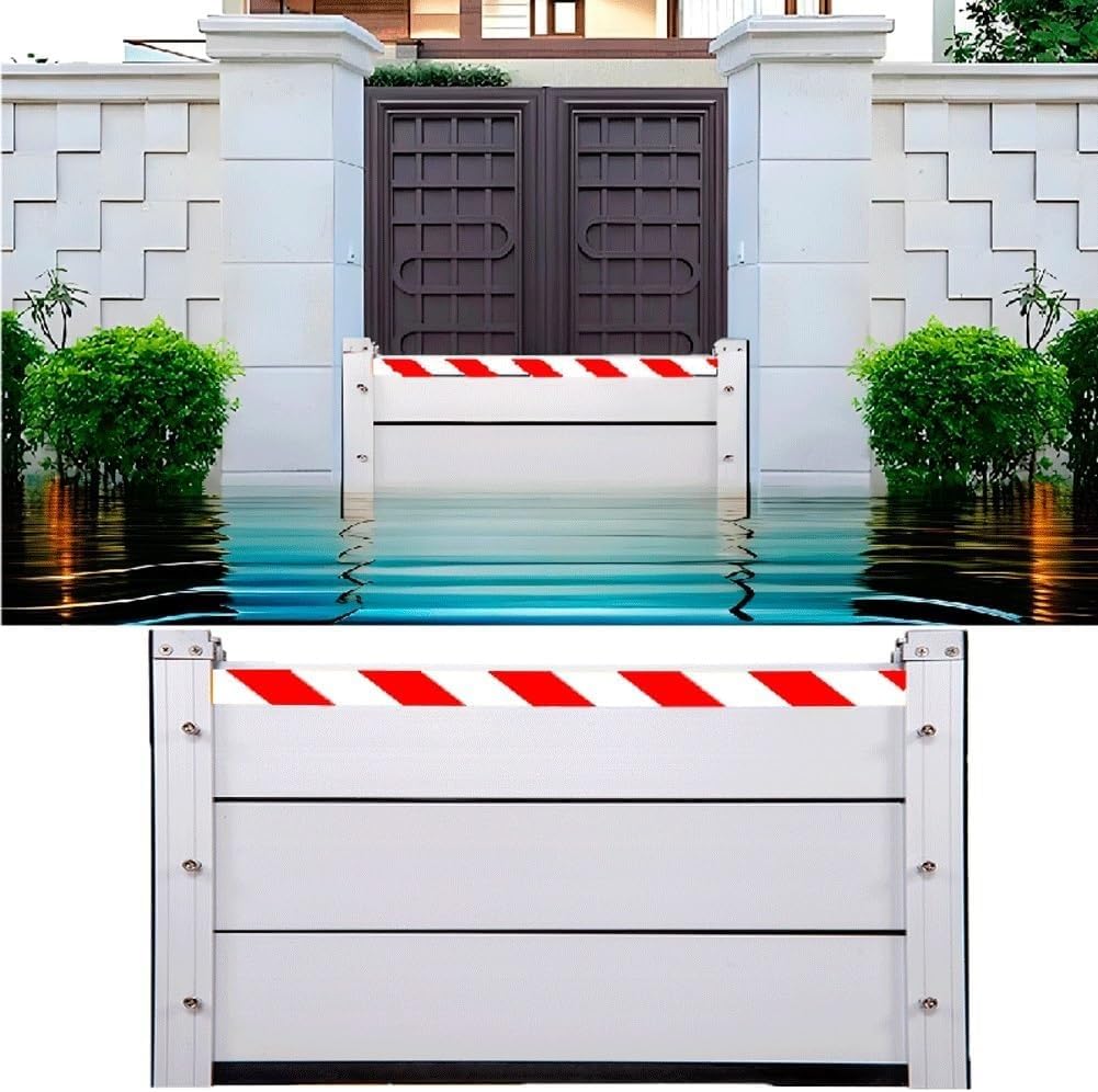 Barrière anti-inondation de garage 147x20 cm pour protéger votre sous-sol