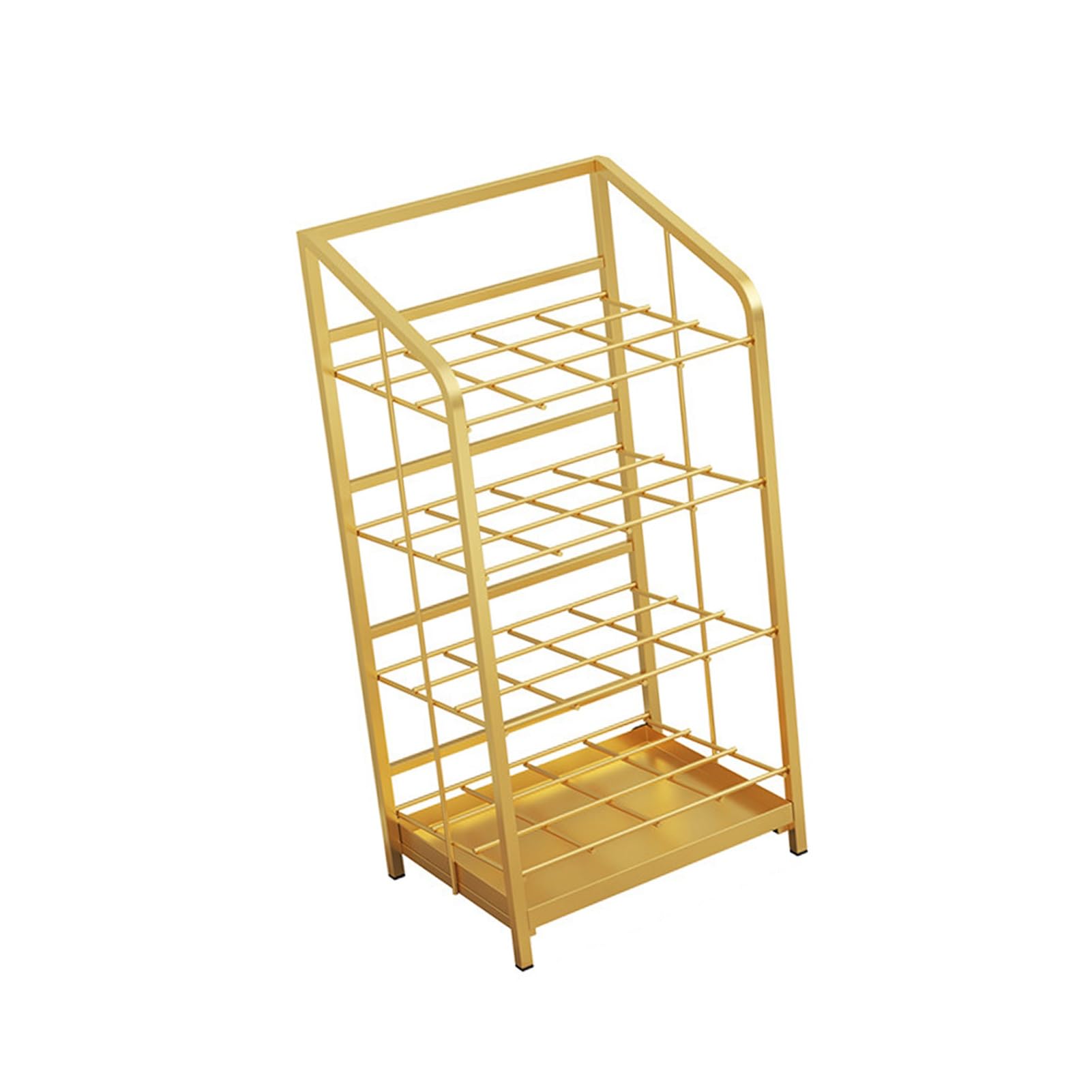 WXPGFEQ Floor Standing Umbrella Stand with Drip Tray, 4 Tier Umbrella Holder Storage for Entryway, Home, Office, Hotel
