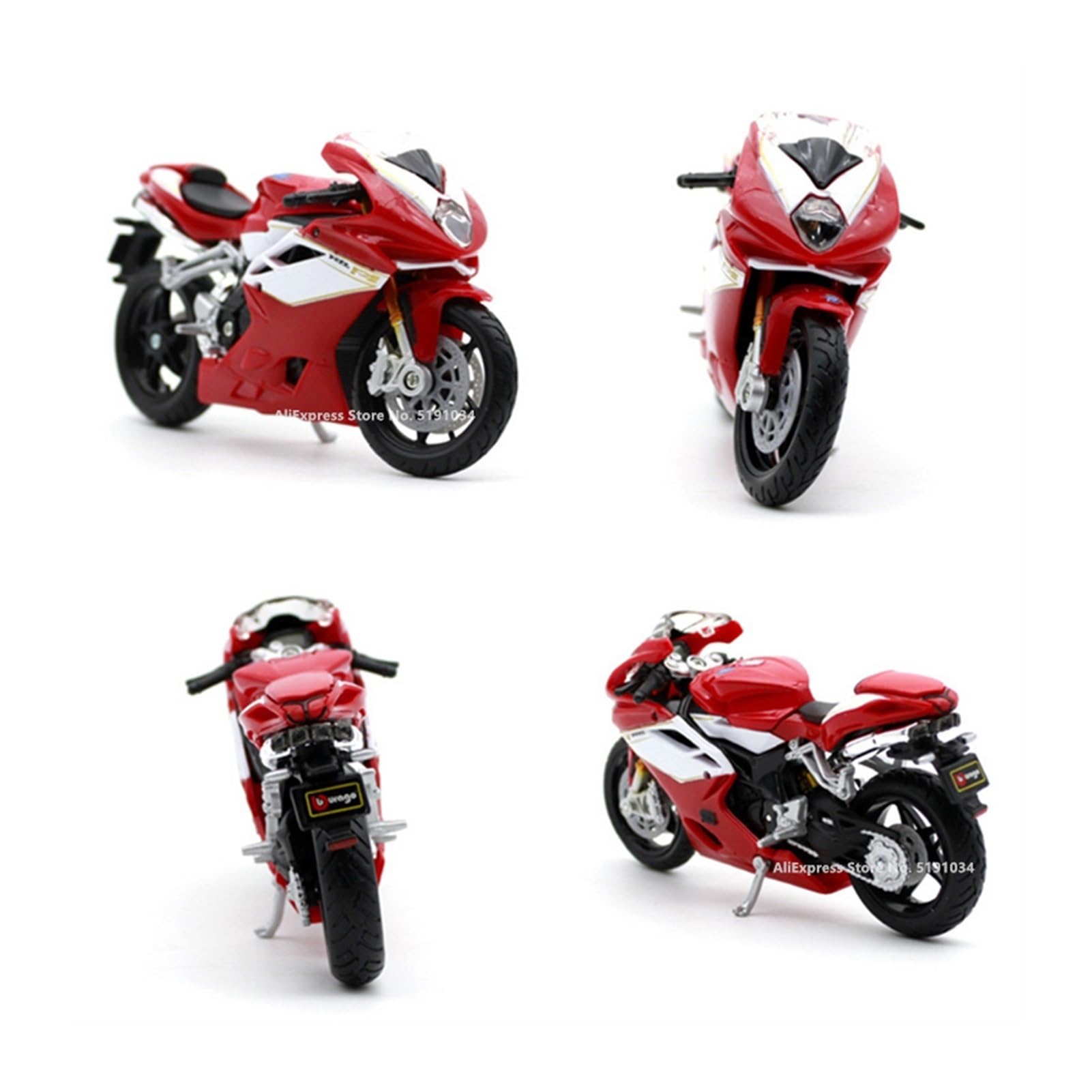 Amazon.co.jp: 1:18 リアルなオートバイモデル: 製品 MV アグスタ F4