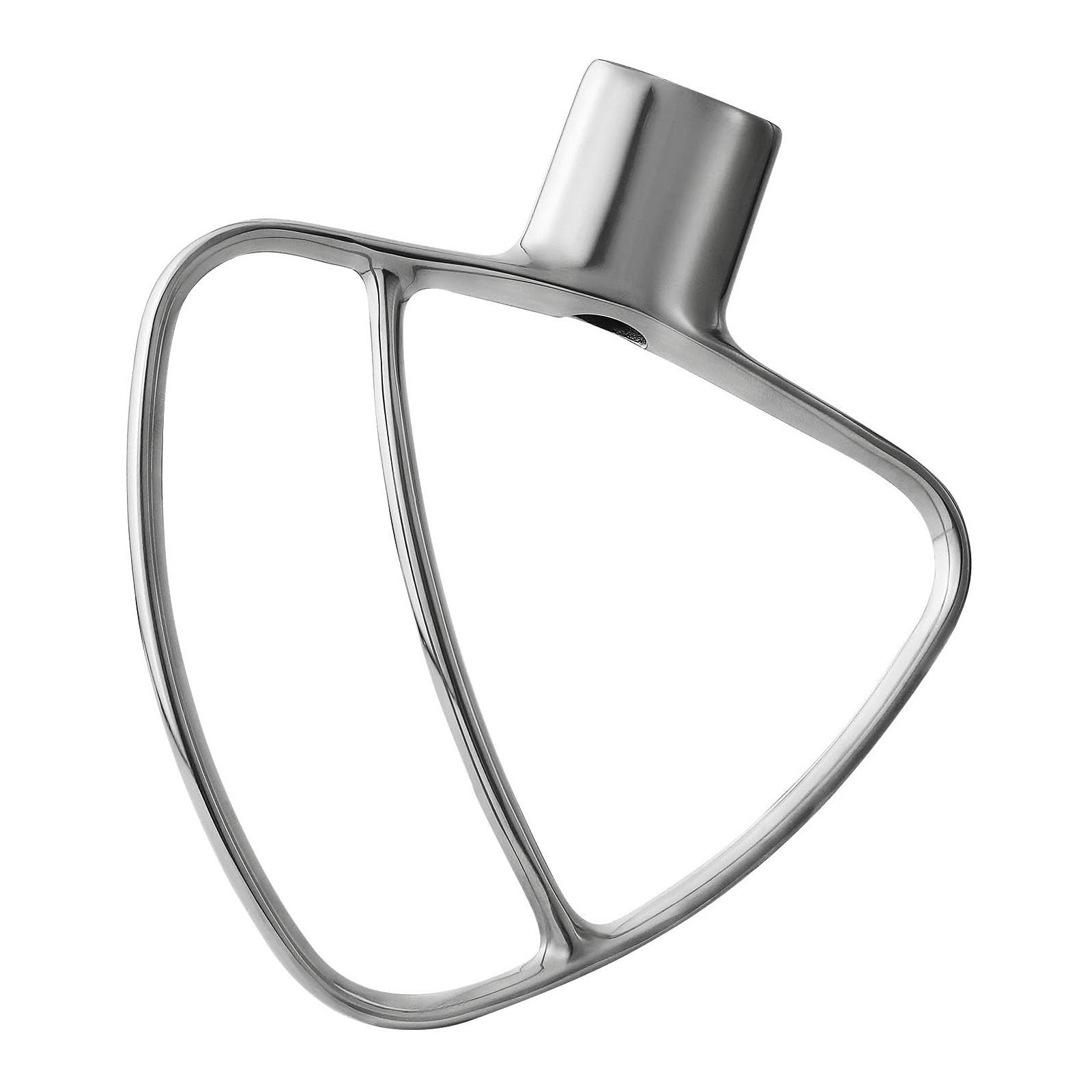 Elnwnnkc Stainless Steel Flat Beater for 4.5-5QT Mixer, Dough Baking Paddle Attachment Dishwasher Safe Tilt Head Stainless Steel Mixer Attachment