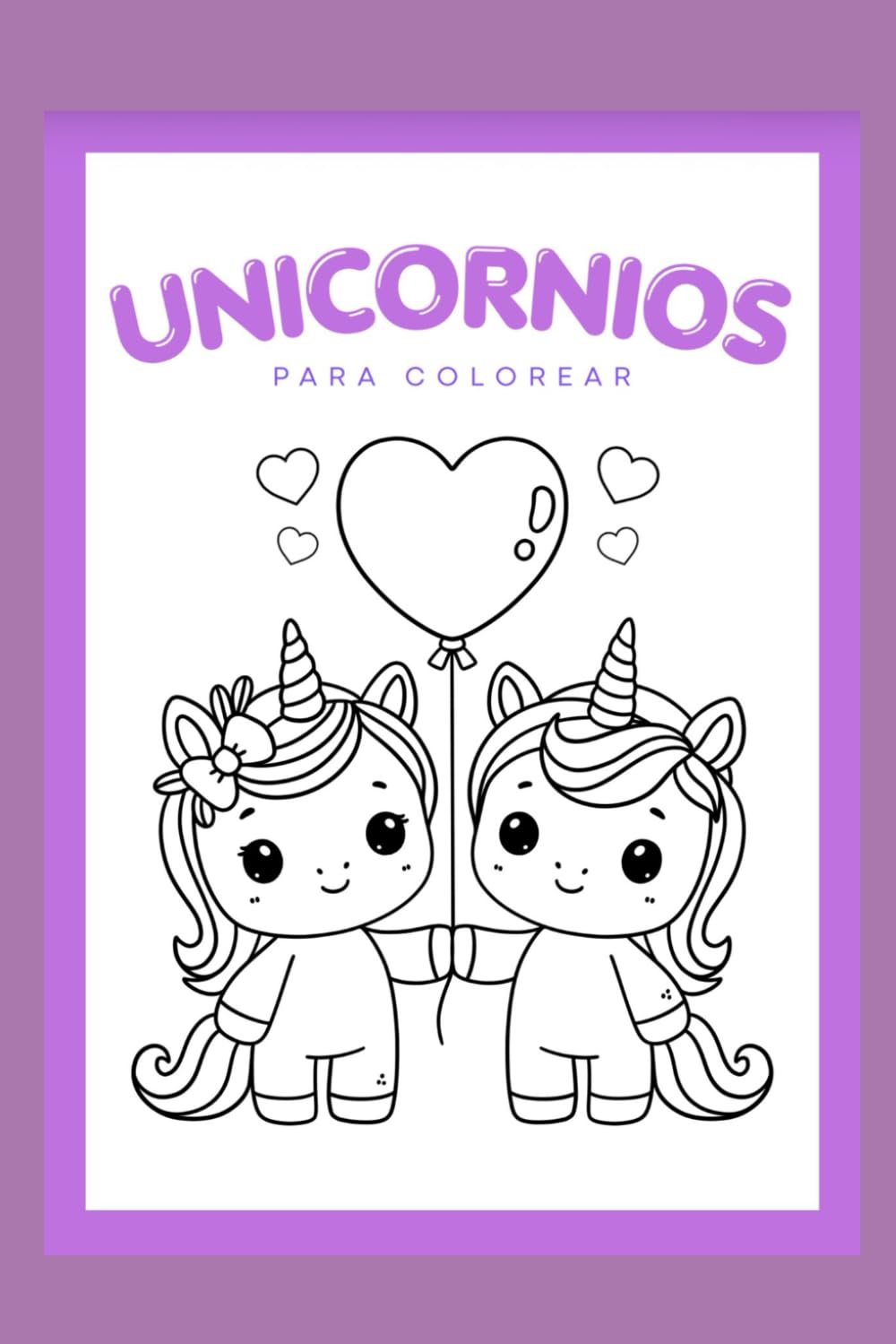 Unicornios Libro para colorear