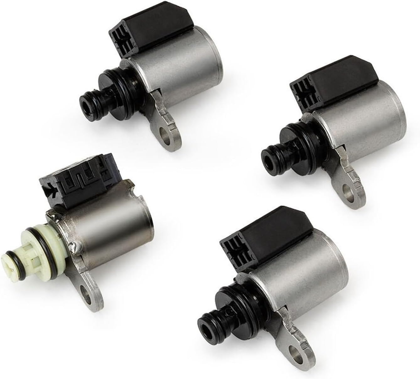 JF011E 4PCS Transmission CVT Valve Body Solenoids Compatible With Altima Rogue Sentra Caliber 2.5L QR25DE Engine