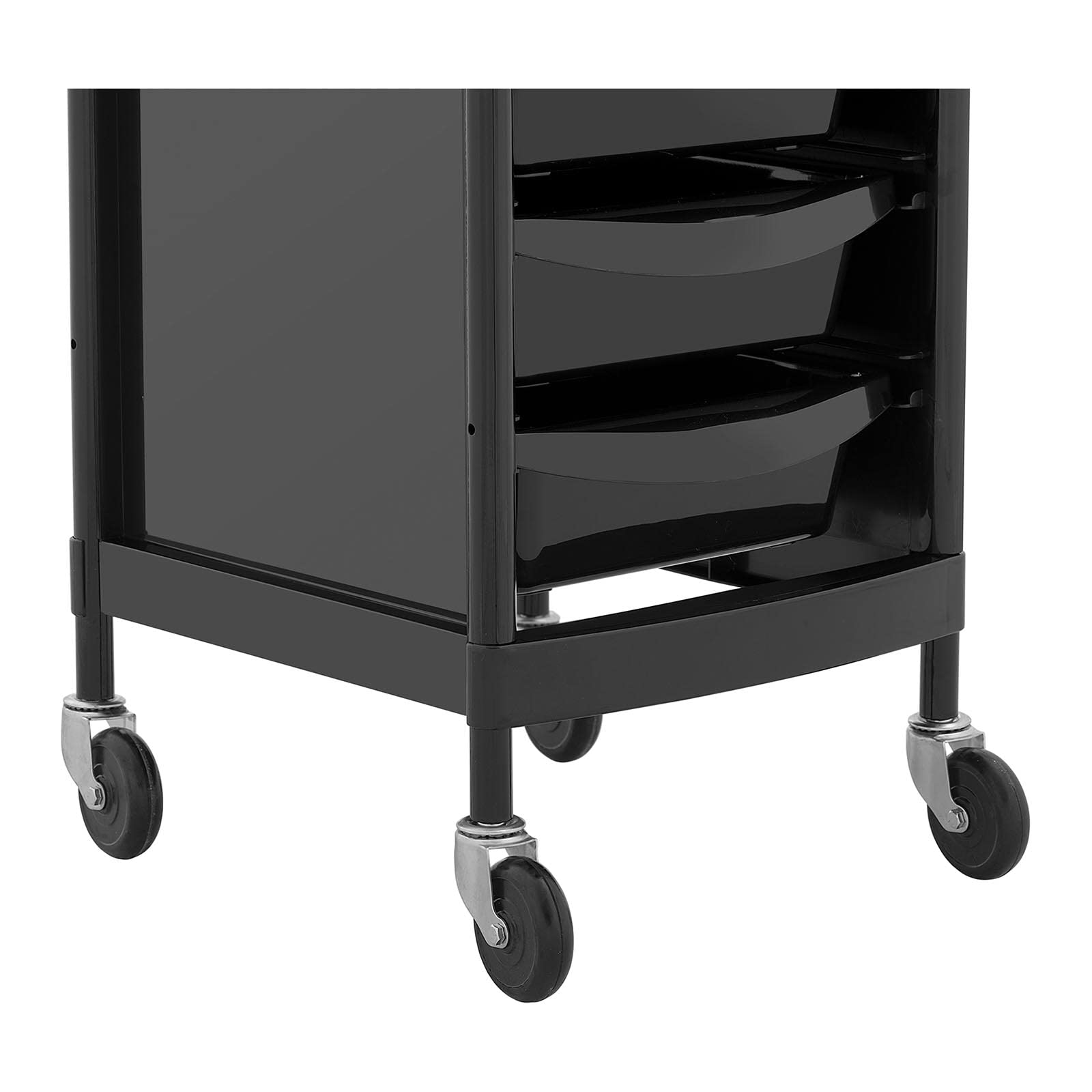 Physa PHYSA-RR-13 Friseurwagen 10 kg 6 Schubladen Föhnhalter Schwarz