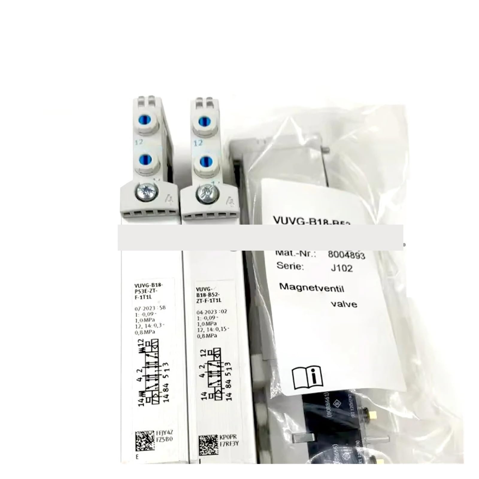 SJJBVPYX 1PCS VUVG-B18-B52-ZT-F-1T1L 8004893, VUVG-B10-B52-ZT-F-1P3 566491, VUVG-L10-M52-RT-M5-1P3 566457 solenoid valve(566491)