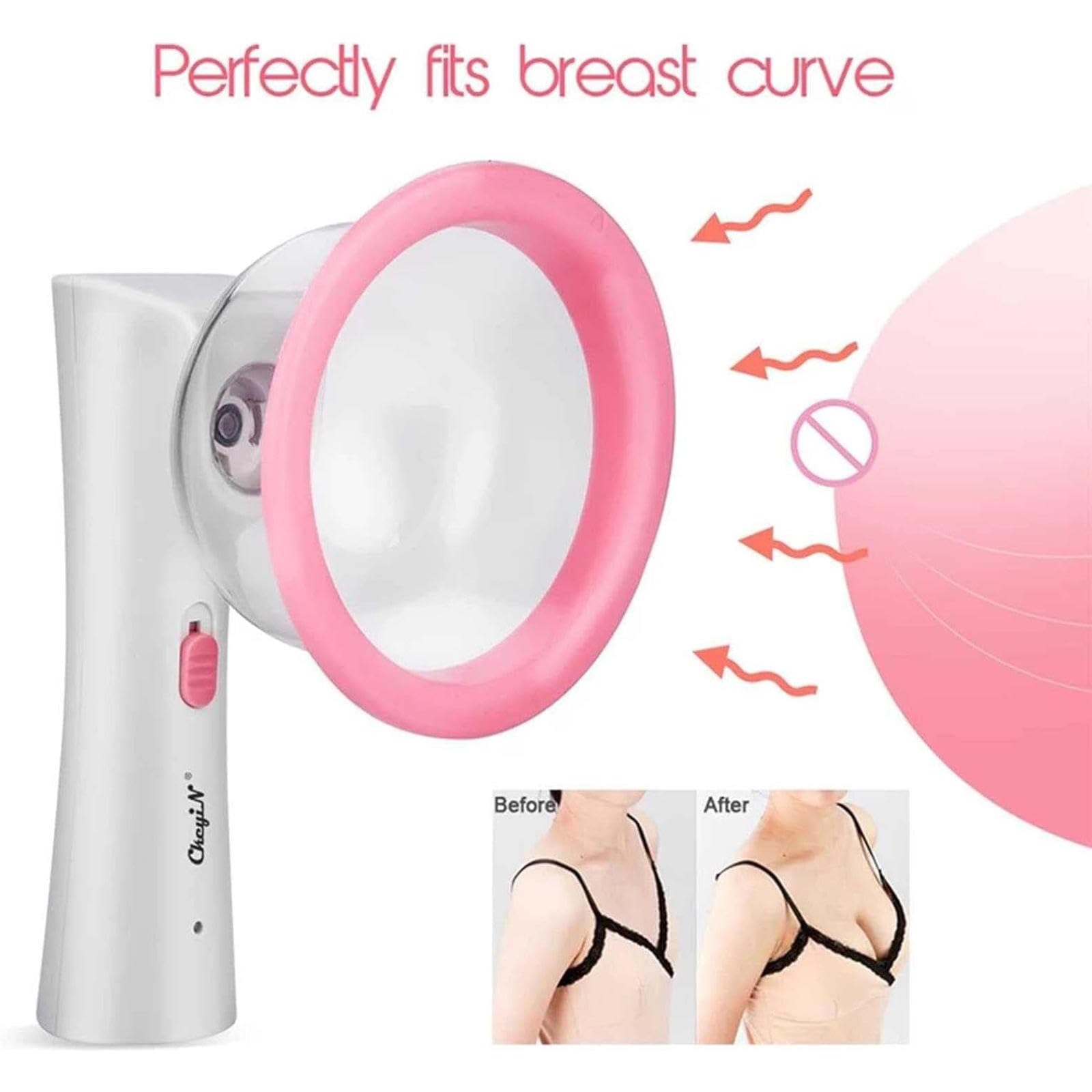 PacuM Booster électrique, pour Les Femmes, Masseur de Sein électrique à Double Tasse pour la dysplasie Mammaire féminine, Seins Plats, Seins affaissés,13.5cm