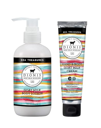 Dionis Sea Treasures Lotion (8.5 Oz), Hand And Body Cream (3.3 Oz) Bundle #TOP20