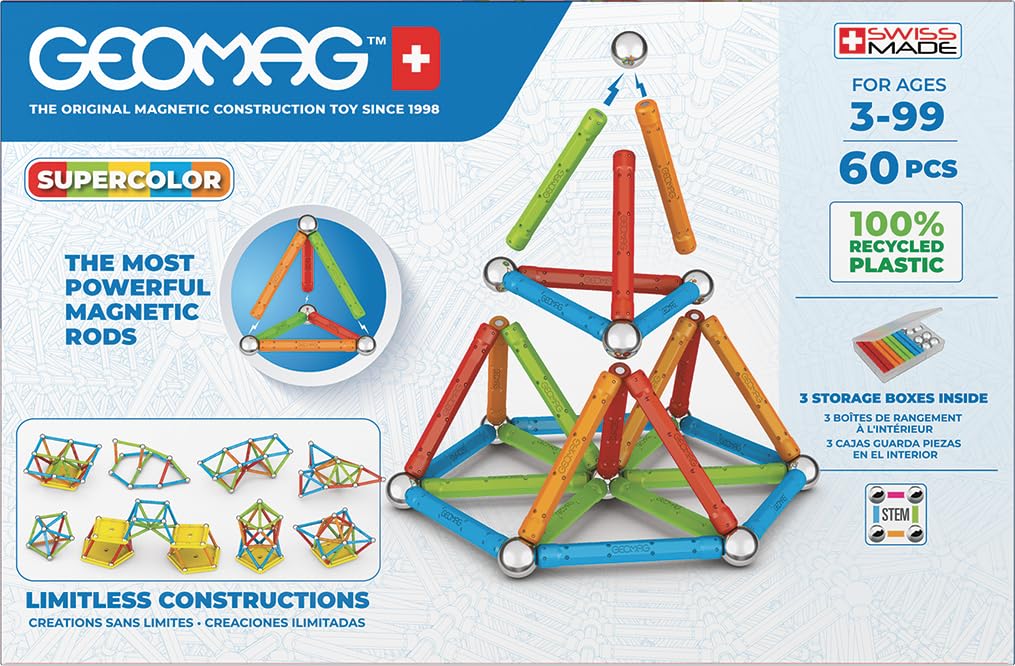 Geomag 384 Supercolor Recycled 60 sztuk