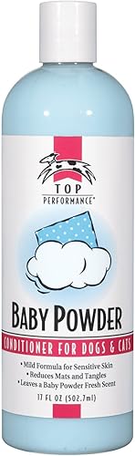 Top Performance Acondicionador para mascotas en polvo para bebés, 17 onzas, 17 onzas