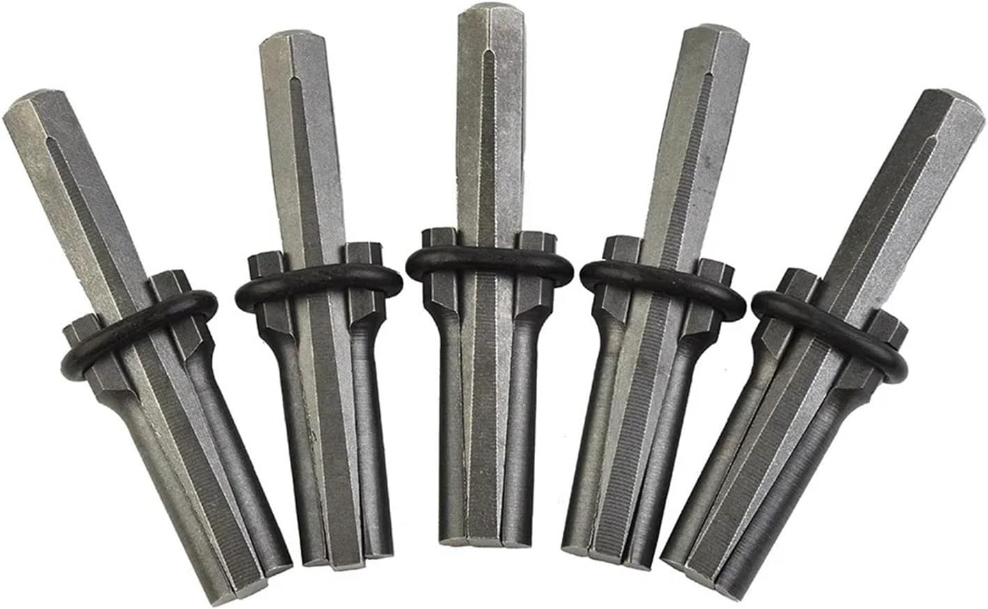 Stone Splitter Wedge Tool Wedge Kit Suited To Handle Hard Rock And Concrete Splitting Tasks With Five Tools At A Size Of 9/16 Inches