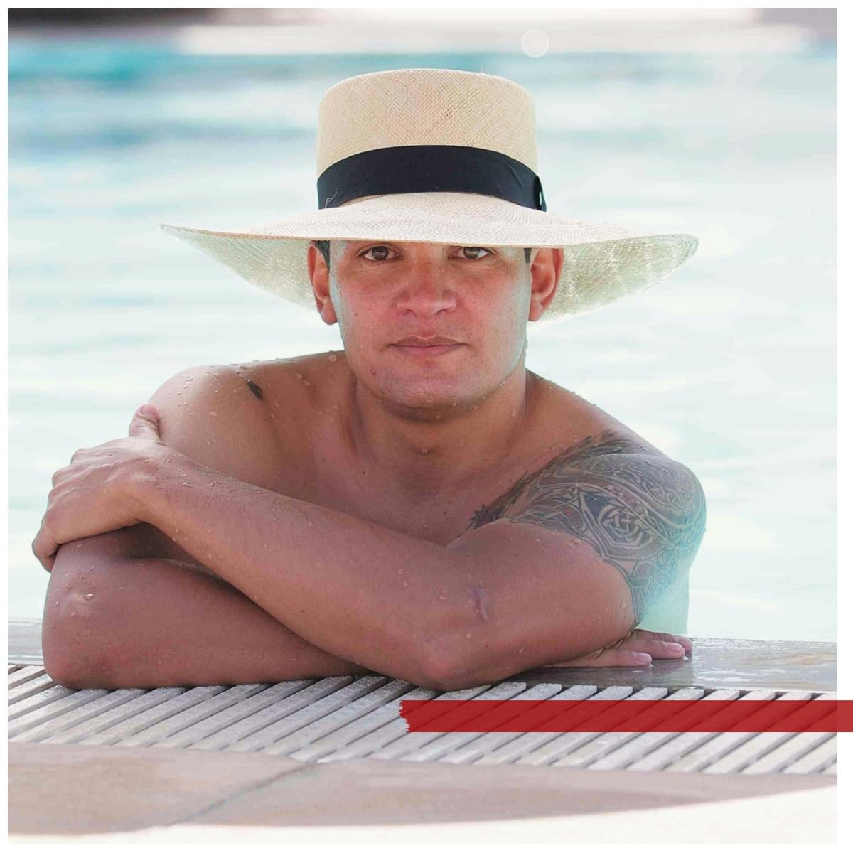 Gamboa Originale Cappello Panama Tesa Larga Cappelli di Paglia Uomo e Donna Protezione Solare UPF 50+