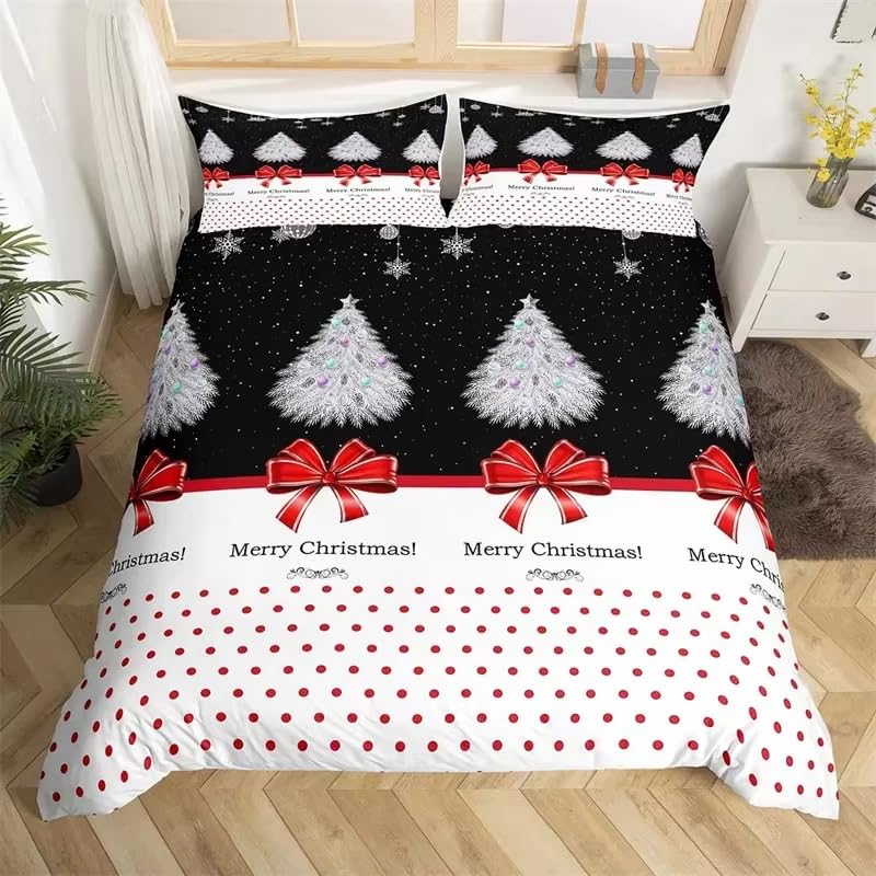 Parure de lit sapin de Noël pour chambre d'enfant style scandinave