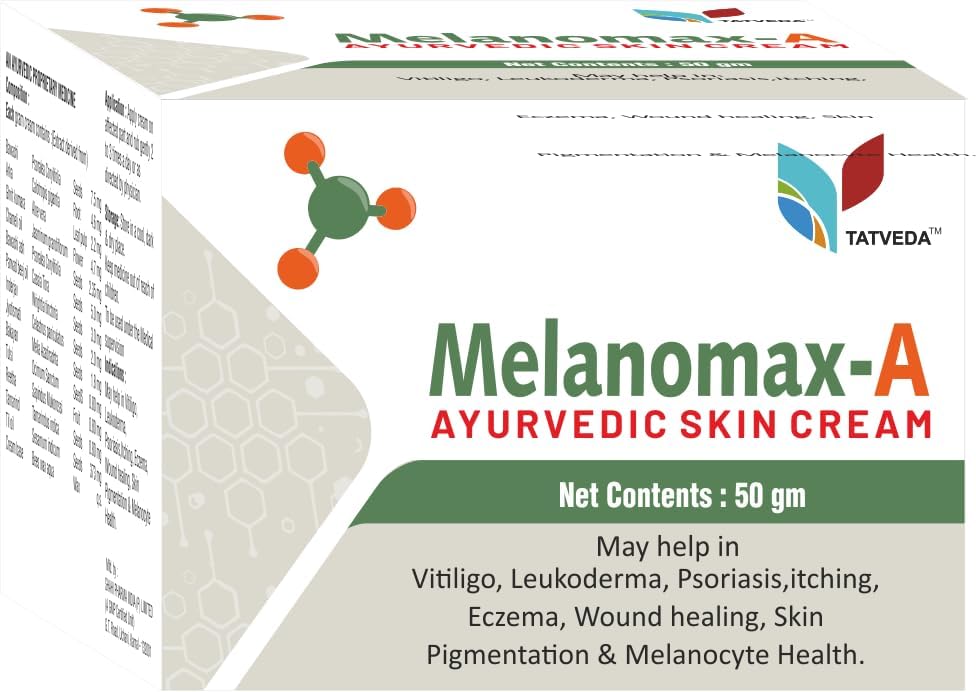Melanomax-A | Natural Ayurvedic Anti Vitiligo Cream For Skin Depigmentation And White Patches.