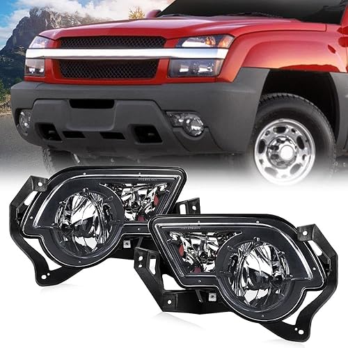 ALLGOOD Luces antiniebla compatibles con Chevy Avalanche 1500 2003-2006 con revestimiento inferior de carroceríaChevy Avalanche 2002 15002002-2006