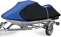Vista 1 de iCOVER Funda para Jet Ski - Fundas impermeables resistentes transportables para Seadoo Kawasaki Yamaha Wave Runner, se ajusta a modelos de PWC