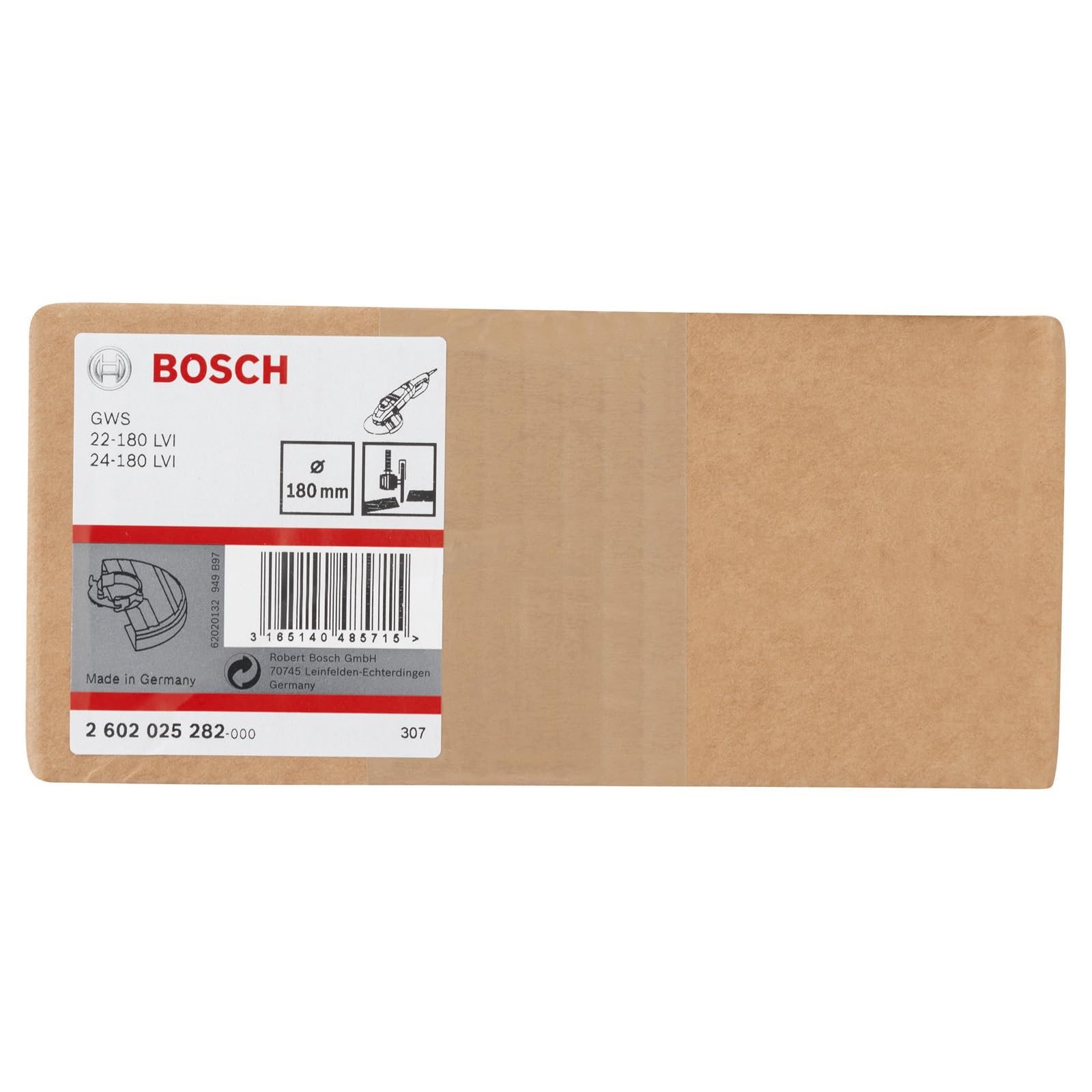 Bosch Professional 1x Pokrywa ochronna z pokrywą do cięcia ściernicą, z mocowaniem śrubowym (Ø 180 mm, Osprzęt do małych szlifierek kątowych)