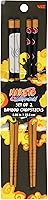 Vista 5 de Naruto Shippuden - Juego de 2 pares de palillos coleccionables de bambú de anime de 8.85 pulgadas de largo