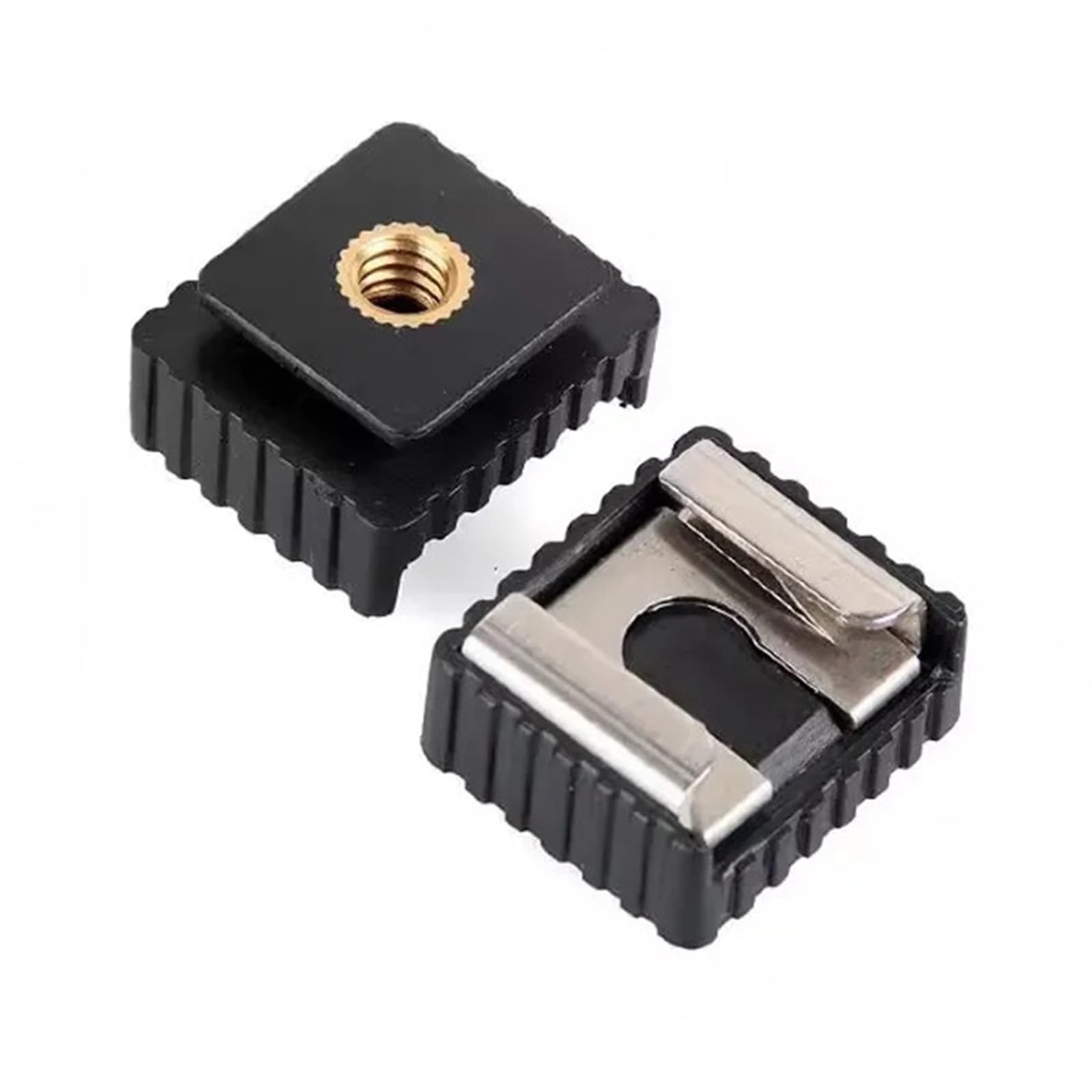 Lot De 2 Adaptateurs Sabot Flash Pour Trépied - Vis 1/4" (6.35mm)