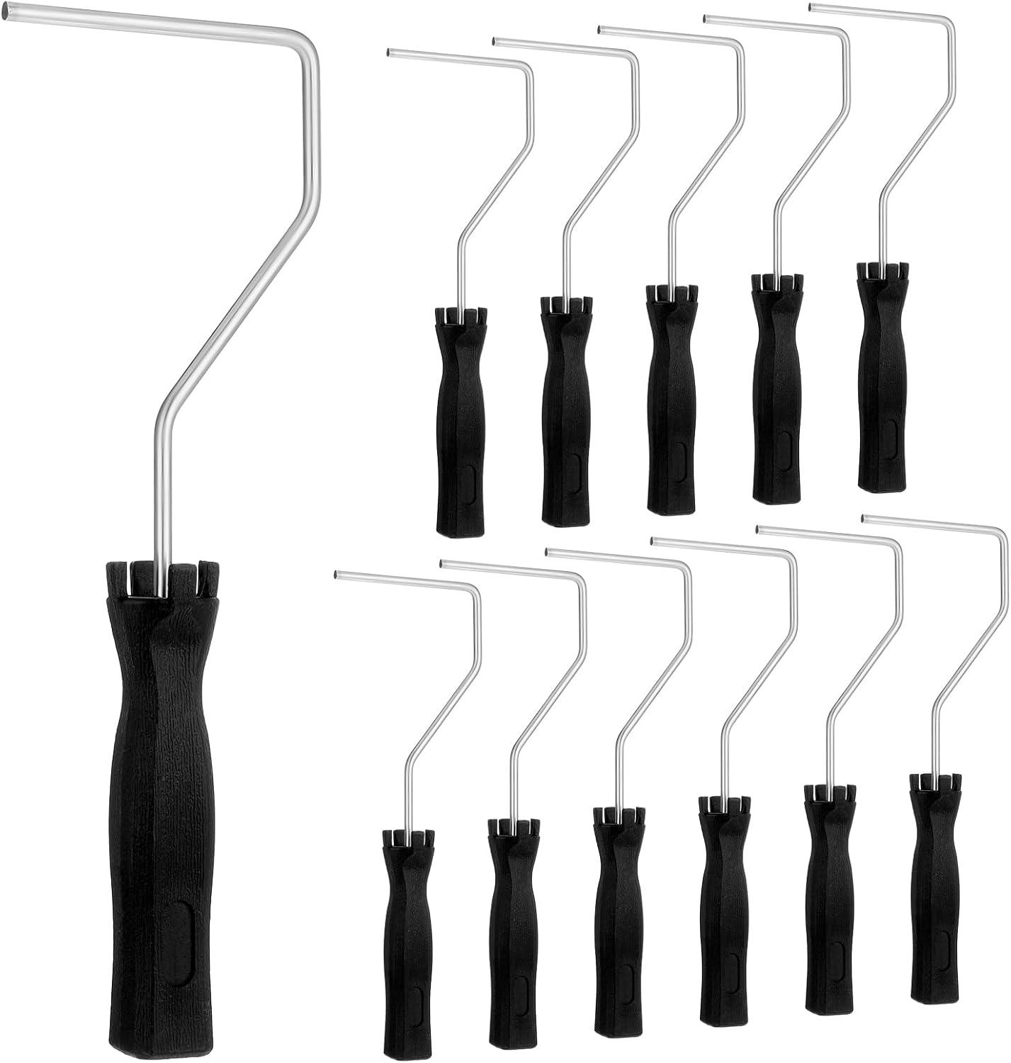 12 Pcs 4 Inch Mini Roller, 12 Inch Frame Paint Roller Roller Tool Painting Roller Frame Roller Paint Brush Painting Supplies for Wall House Homes