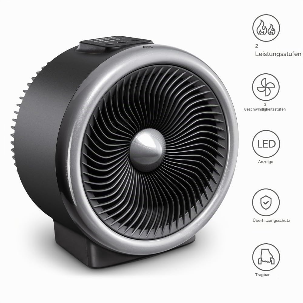 TROTEC TFH 2000 E 2-in-1 Heizlüfter Ventilator 2000 W Heizleistung Thermostat