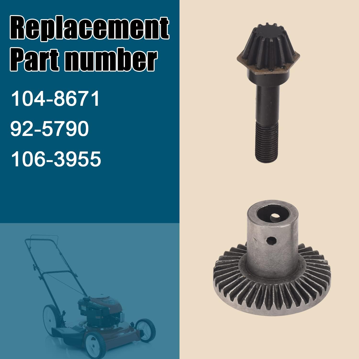 Ohoho 104-8671 92-5790 105-6839 Transmission Gear Kit Compatible with Toro LawnBoy Lawnmower - Fits Model: 10321 10415 10416 10418 10420 10421 10422 10515 10516