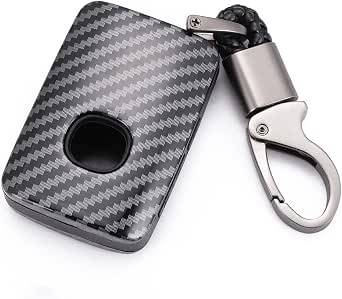 ABS Carbon Fiber Car Key Cover Fit for Mercedes-Benz Class A/B/R/G GLK