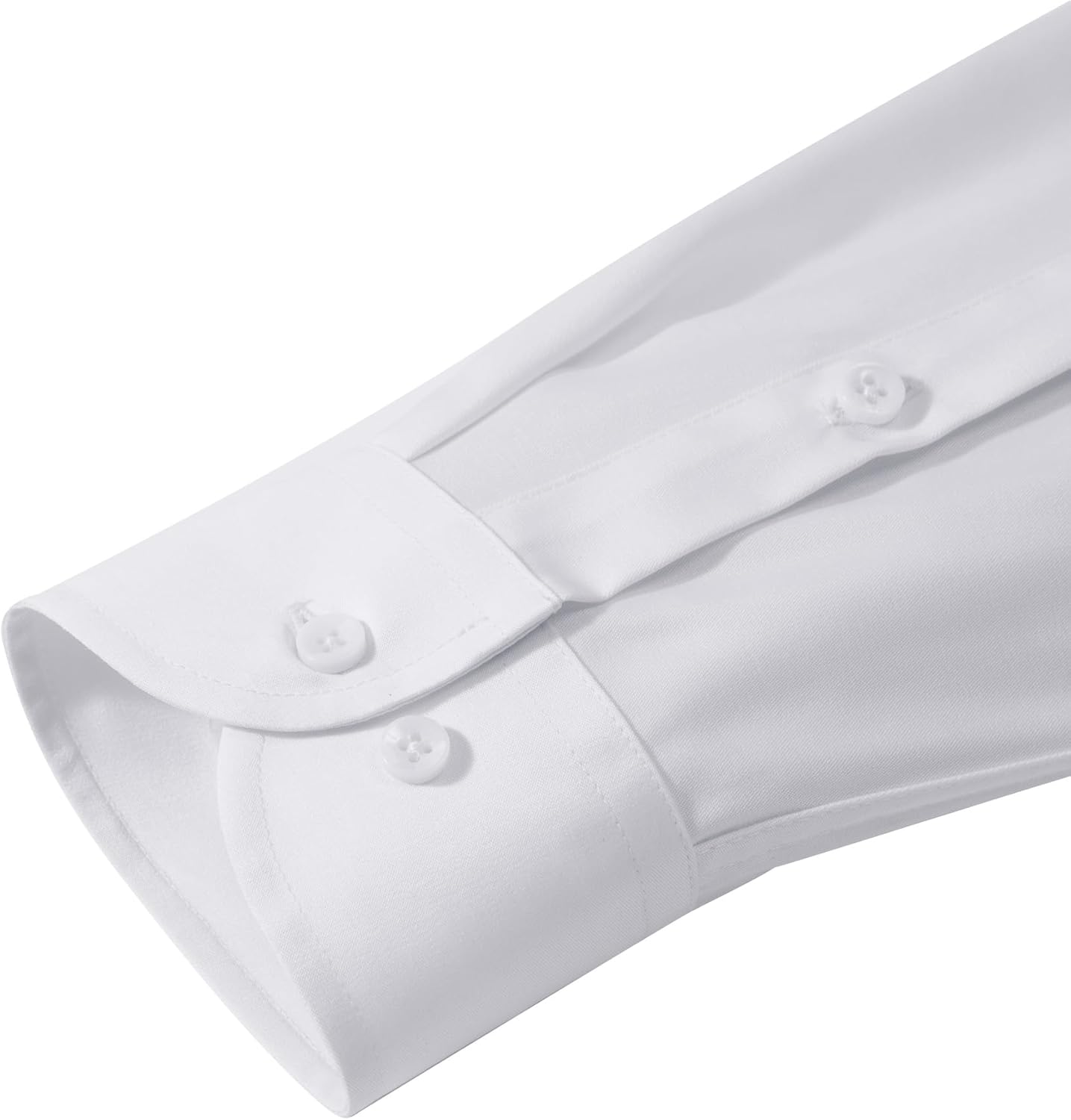 Men's Dress Shirts Long Sleeve Stretch Wrinkle Free Wedding Formal Business Button Down Shirt - Image 5