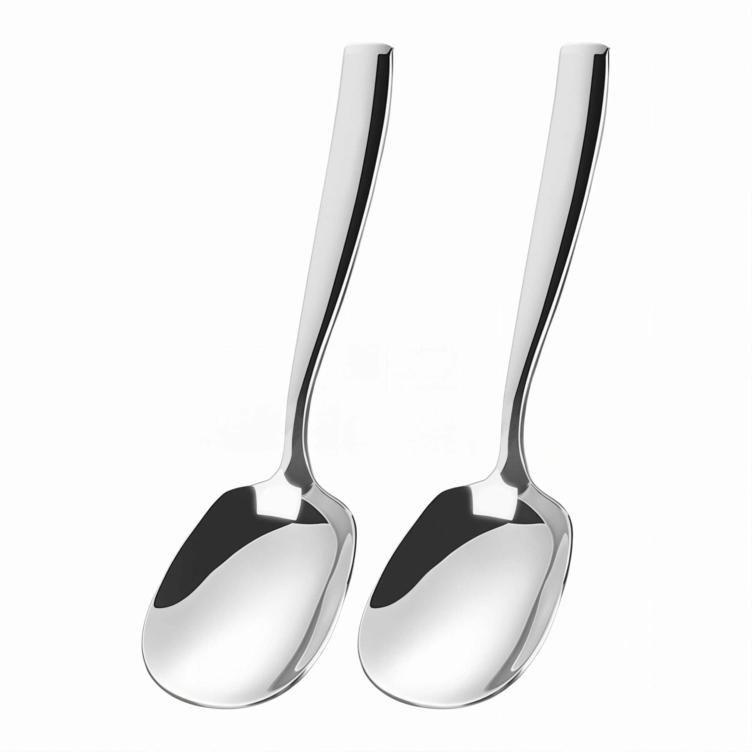 Cuillères de service inox 316L robustes lot de 2 de 24cm