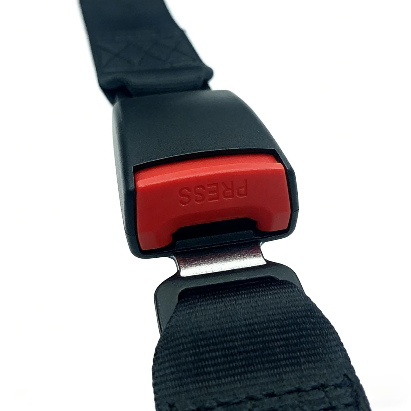 Car Safety Extender Seat Belt Extension Belt Buckle Seatbelt 36 cm, 14 inch Black ABS Material Lock and Padded Protective Cover（1 Pack） — view 6