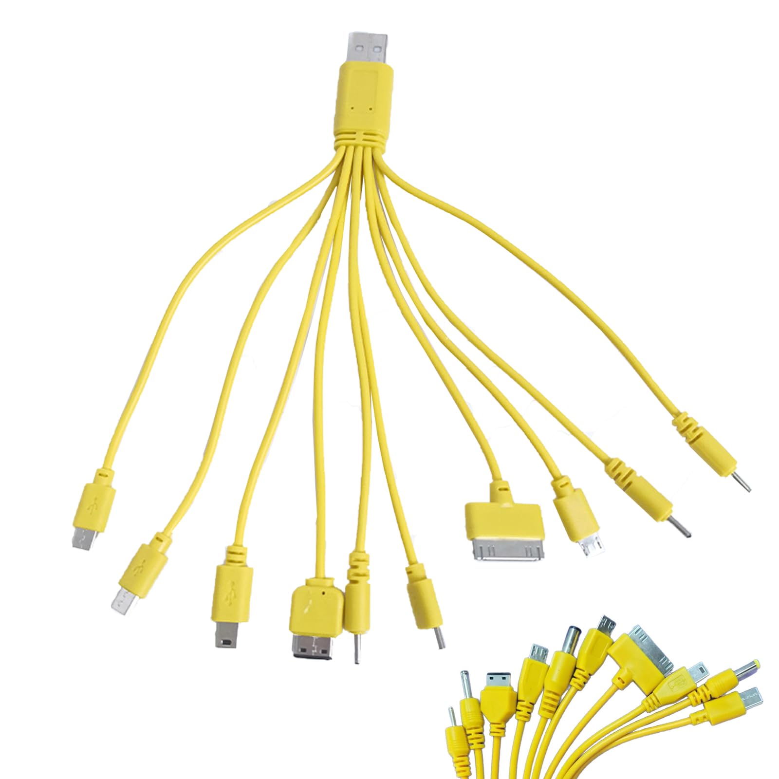 LQMBABY 10 in 1 Universal Multi Chargers for All Devices, Universal Phone Chargers for All Phones, 10 in 1 USB Cable Multiple Charging Cable for Cell