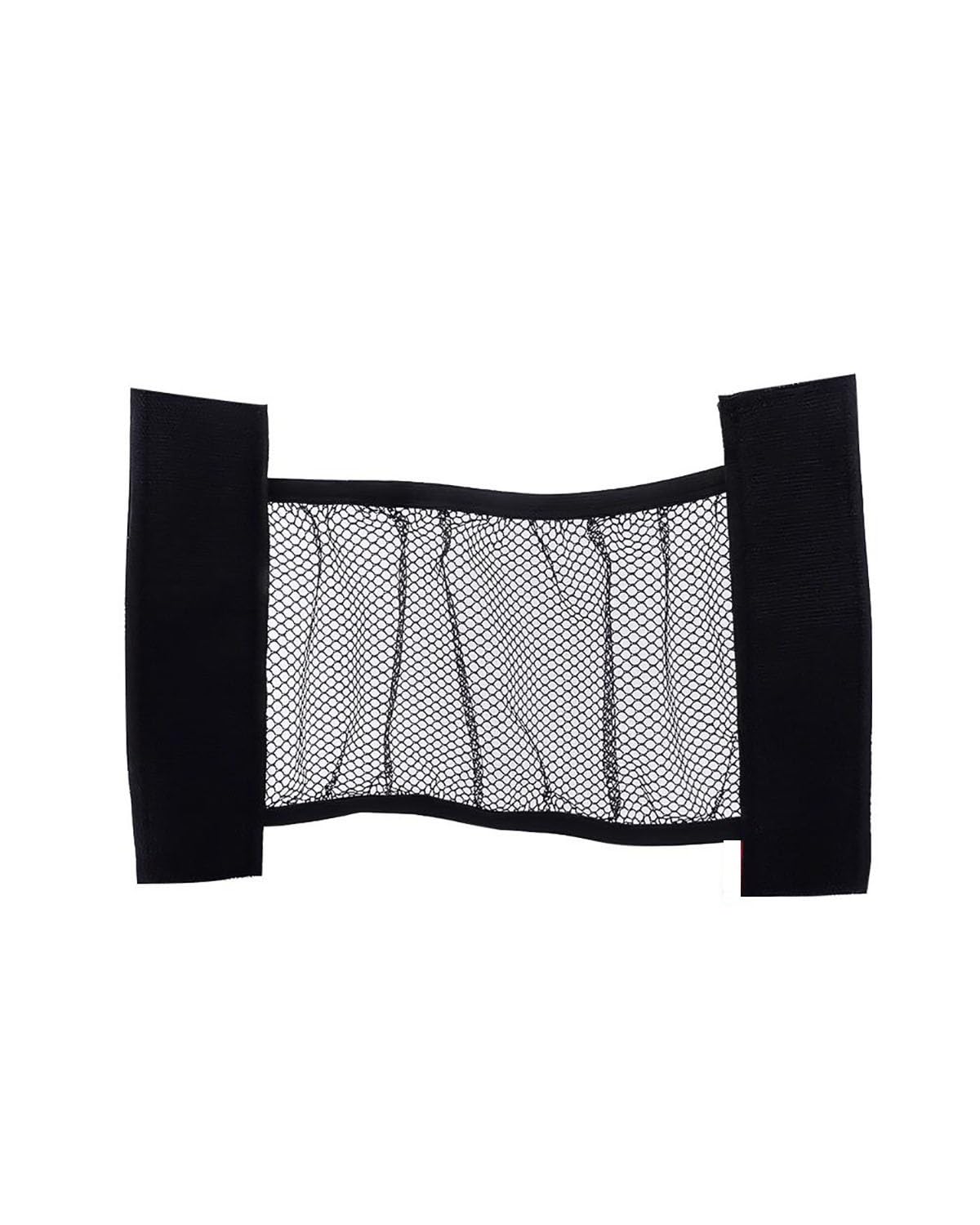 Filet de rangement pour voiture en polyester noir avec sangles de fixation - 8