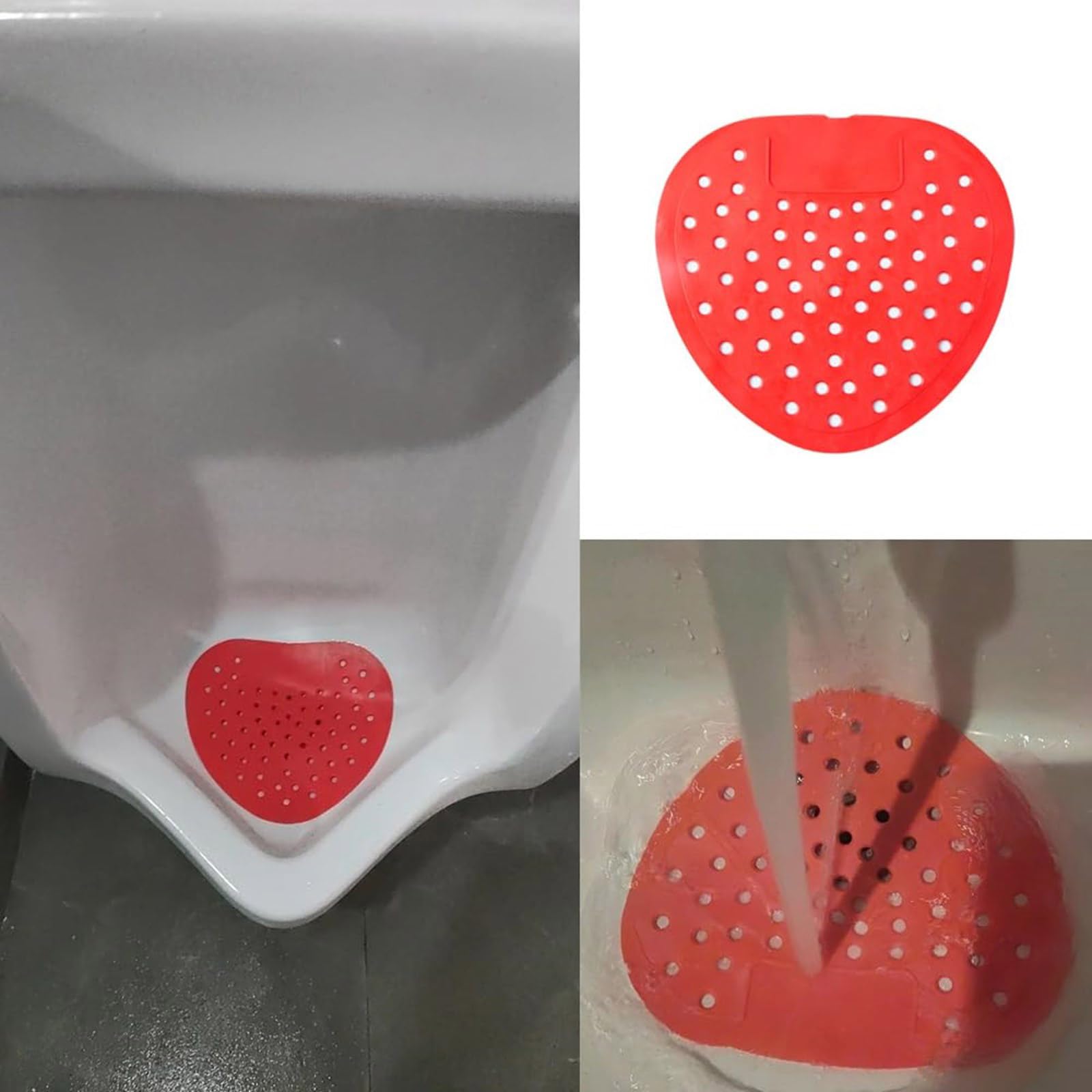 Désodorisant pour urinoir masculin - Design éclaboussures - Solution d'assainissement solide pour salle de bain